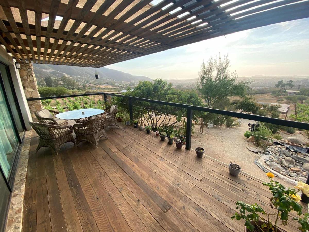 Chalet Nativo - Fabulous Terrace & Vineyard Valle de Guadalupe Exteriör bild